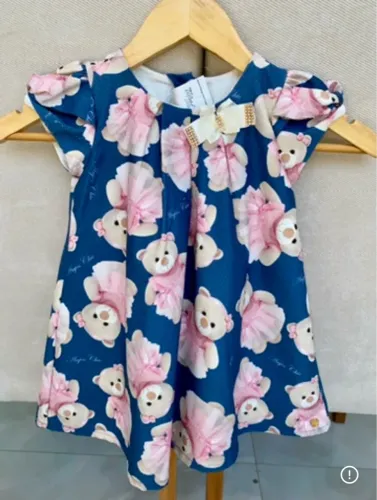 Vestido Infantil Anjos Chic Tamanho 2 Anos