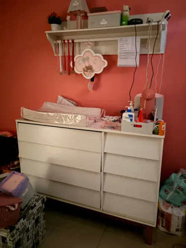 Cômoda infantil + varão