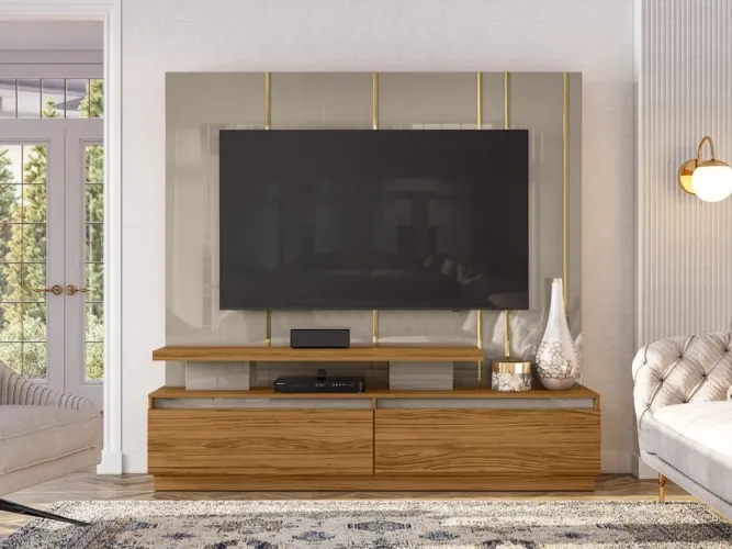 Home Theater Apolo para TV até 75 Polegadas - Fendy/Naturale l322