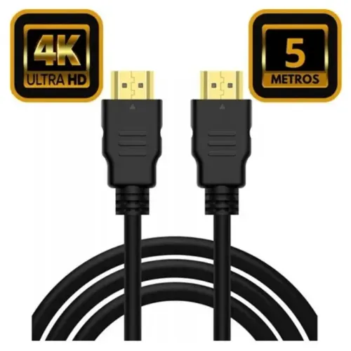 Cabo Hdmi 5m Metros 4k 3d Full Hd Ultra Blindado Tv Pc