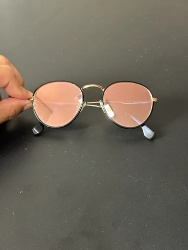 Óculo Chilli Beans Gold 16 Lentes rosa espelhadas