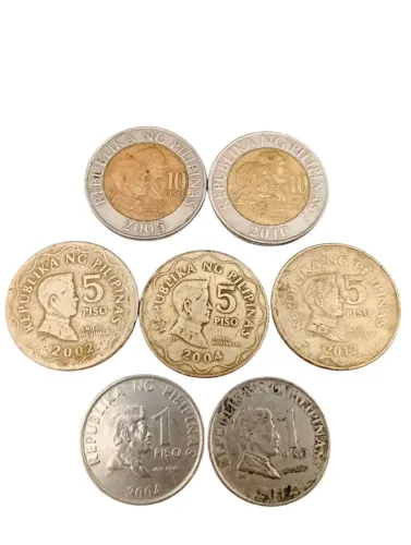 7 Moedas Filipinas antigas- Coleção
