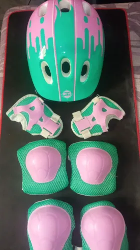 Kit de proteção infantil (verde + rosa)