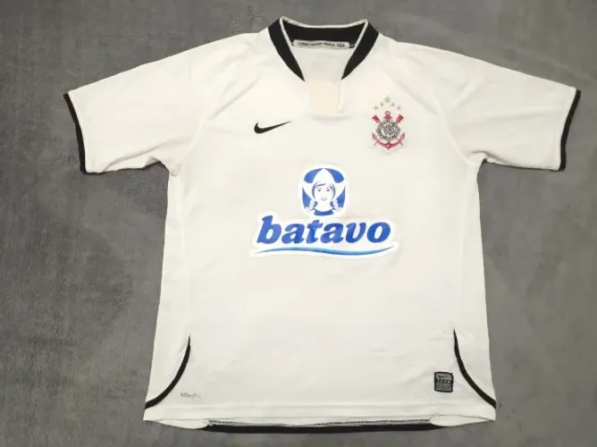 Camisa Oficial Corínthians Nike 2009 Infantil, tamanho XL (50x65cm). Também uso feminino.