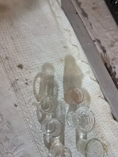 Conjunto de copos de vidro para colecionador miniatura 6 unidades 