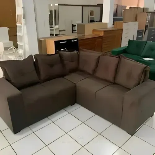 sofá de canto patricia disponível marrom frete gratuito 