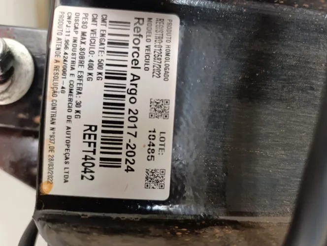 Engate de reboque Fiat Argo