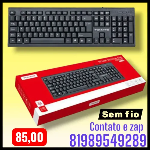teclado essencial slim com fio da marca Tomate,