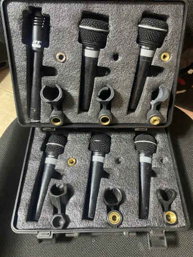 Kit microfone bateria/percussão