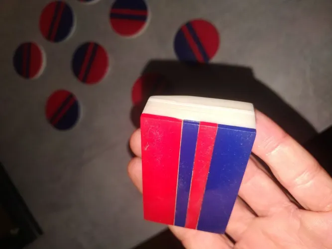 Time de Botão antigo Futebol de mesa anos 70