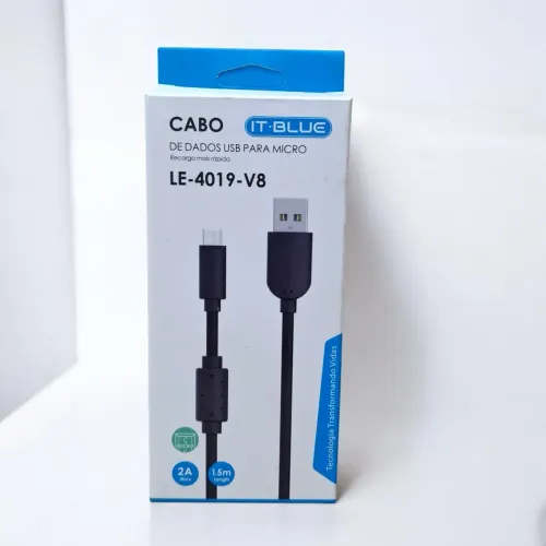 Cabo USB Micro 1.5m 2A - LE-4019-V8