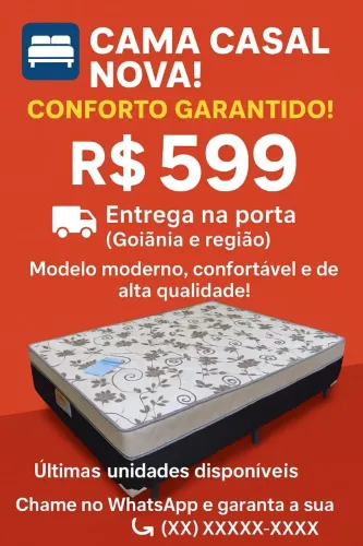 Cama box conjugada com 10 cm de espuma d28 selada