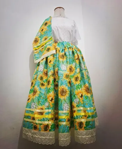 Conjunto de saia e torço candomblé jurema sagrada umbanda axé 