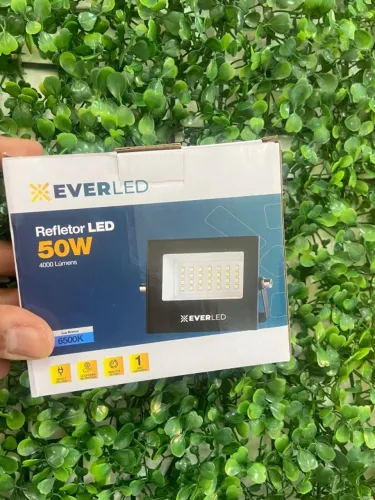 Refletor 50w bivolt 4000 lumens vida util 25.000h Everled 6500k (retira da loja)