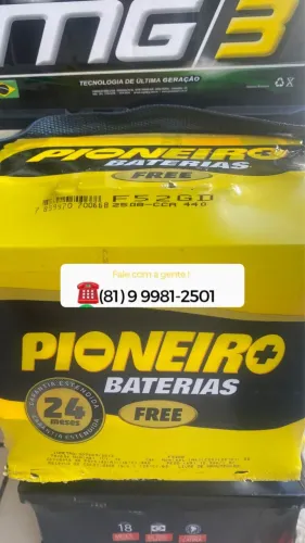Bateria pioneiro 52 ah 24 meses de garantia