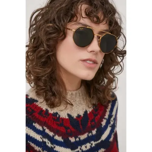 óculos de sol ray-ban 3765 001/4o preto dourado masculino-feminino