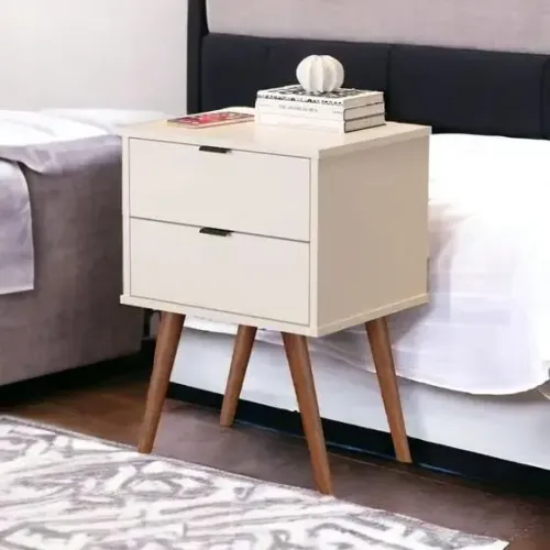 Mesa de Cabeceira JB Luxo Off White