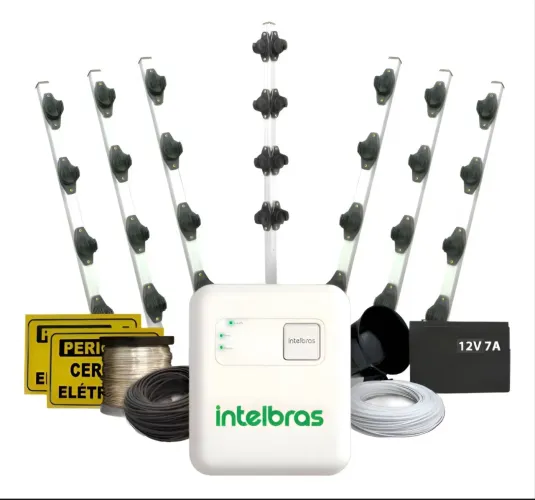 (Novo)Kit completo cerca elétrica Intelbras 40m