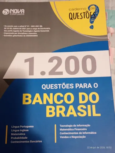 1200 questões para o banco do Brasil