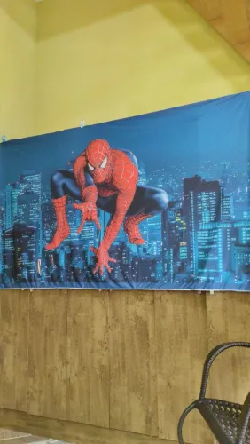 Vendo tela do homem aranha 