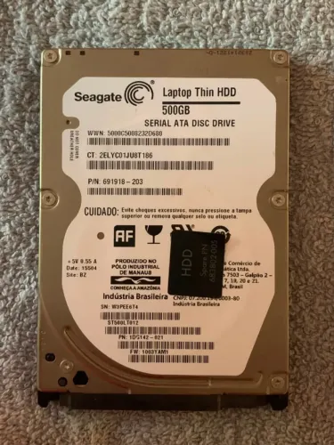 HD Seagate 500 GB para notebook