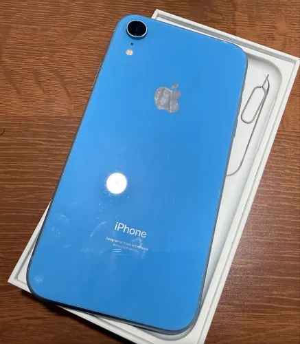 IPhone XR 64gb - azul + capinha + carregador