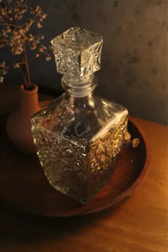 Garrafa de vidro vintage (Licoreira)