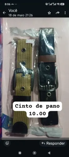 Cinto de lona ai aguenta arrricho