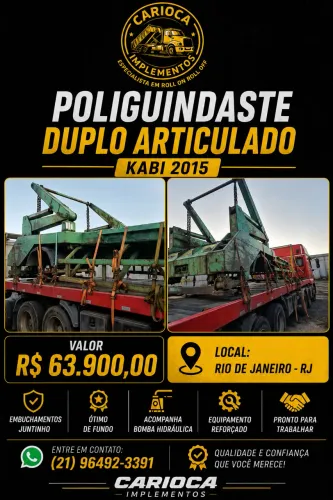 polinguindaste duplo articulado kabi