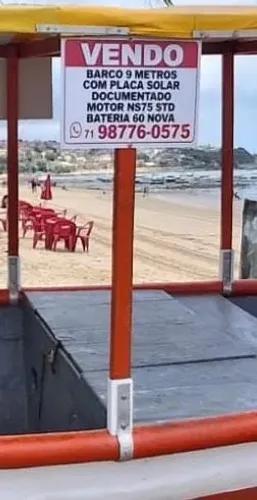 Barco com 9m de comprimento em excelência condições de manutenção...
