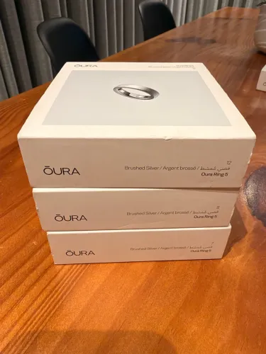 Oura ring 5 Brushed silver (prata escovado) Novo! Lacrado!
