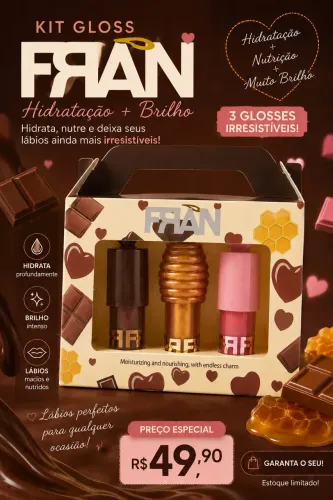 Kit Gloss Fran - 3 unidades