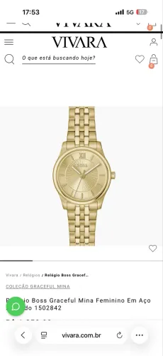 Relógio Boss feminino