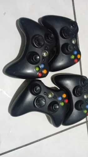 4 Controles sem fio Xbox360 Originais leia