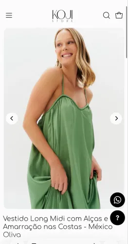 vestido cetim long midi com alças e amarração