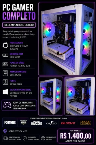 PC Gamer pra vender Rápido 