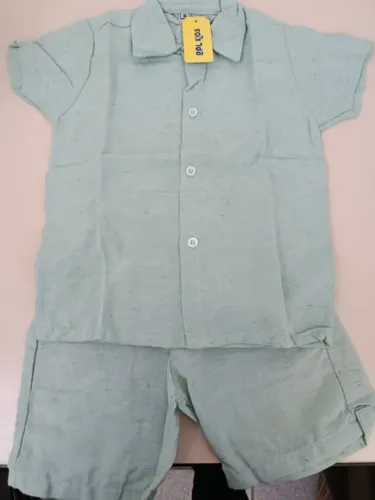Conjunto infantil Masculino de camisa e bermuda no estilo " Mauricinho " OPL kids tam 4