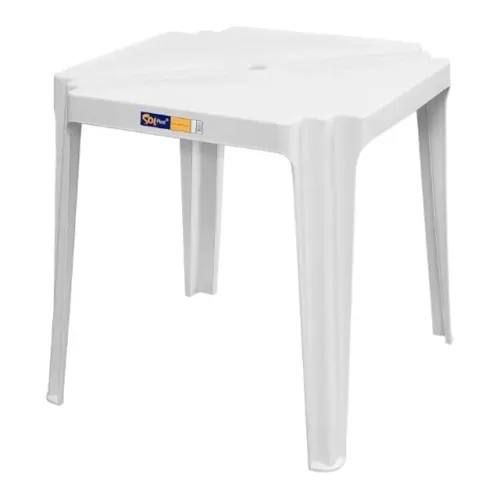 Mesa de Plástico SolPlast - Branco