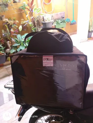 Bag entregador usada 2 vezes novinha passo cartao