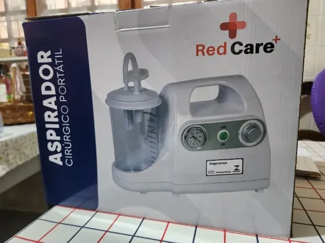 Aspirador de Secreções Portátil Red Care - Bivolt, - NUNCA USADO