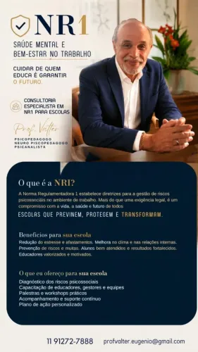 Consultor NR1 - Prof. Valter de Menezes Eugenio