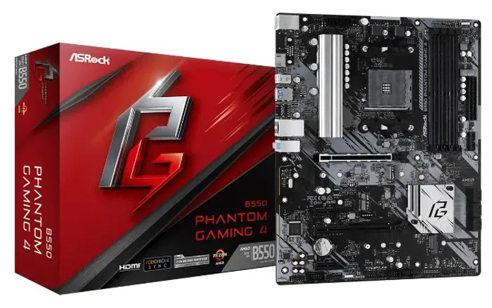 Placa Mãe ASRock B550 Phantom Gaming 4, Chipset B550, AMD AM4, ATX, DDR4