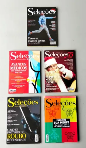 Revistas Seleções Readers Digest - 5 Volumes - Variados