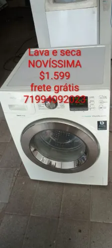 Lava e seca NOVÍSSIMA Samsung 11kg EXCELENTE $1.599 frete grátis *23 aceito cartão