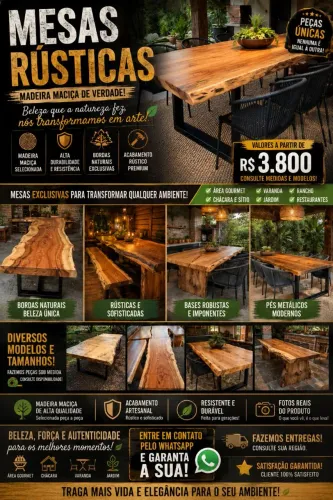 Mesas rústicos