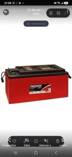 Bateria freedon 240amp
