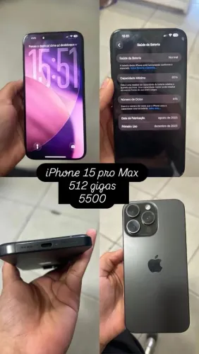 iPhone 15 pro Max 512 gigas
