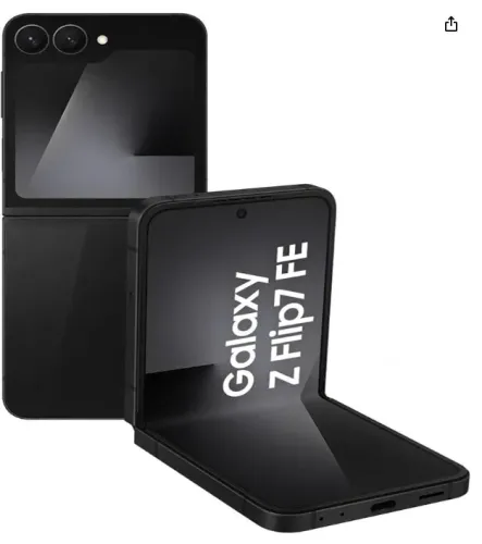 Samsung Galaxy Z Flip7 FE 5G, 128GB 8GB RAM Tela 6,7", Galaxy AI - Preto