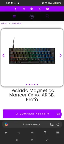 Teclado magnético mancer