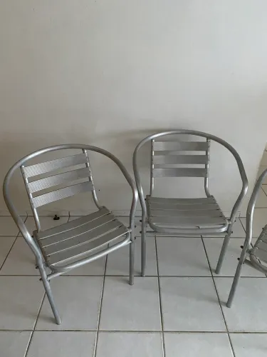 Kit Cadeiras de alumínio 